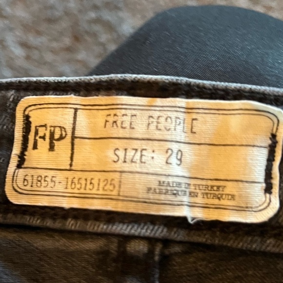 Free People Mid-Rise Ultra Flare Wide Leg Bell Bottom Jean black Denim 29 - Picture 2 of 3